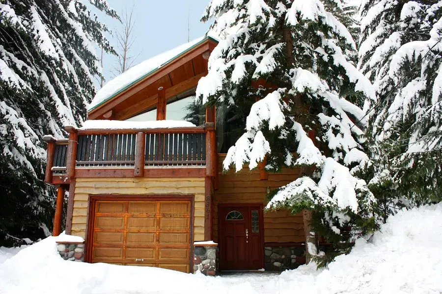 Chalet Exterior in Winter